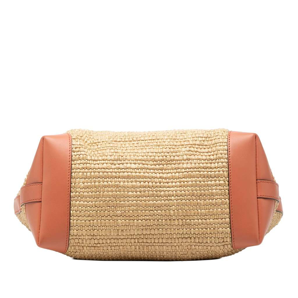 Gucci Raffia Bamboo Childrens Tote Beige Very good condition - Inside View
