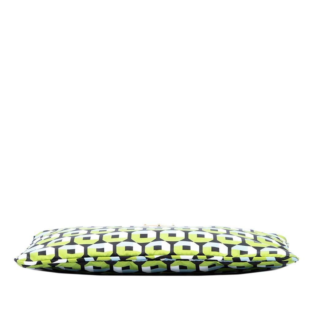 Prada Tessuto Stampato Wristlet Clutch Green Very good - Inside View
