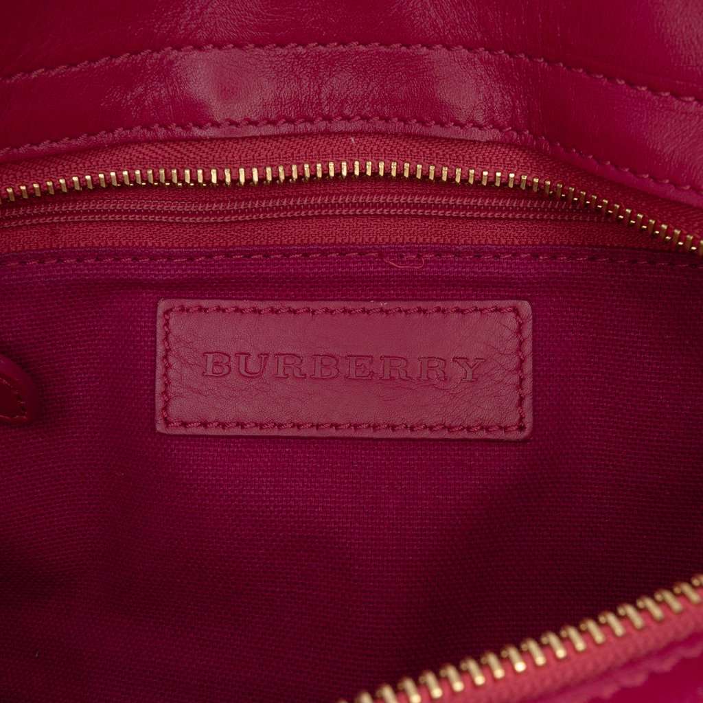 Burberry Haymarket Check Stripes Coated Canvas Crossbody Beige Very good condition - Box View