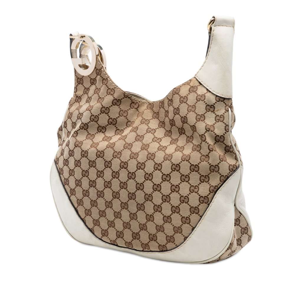 Gucci GG Canvas Charlotte Crossbody Beige Very good condition - Back View