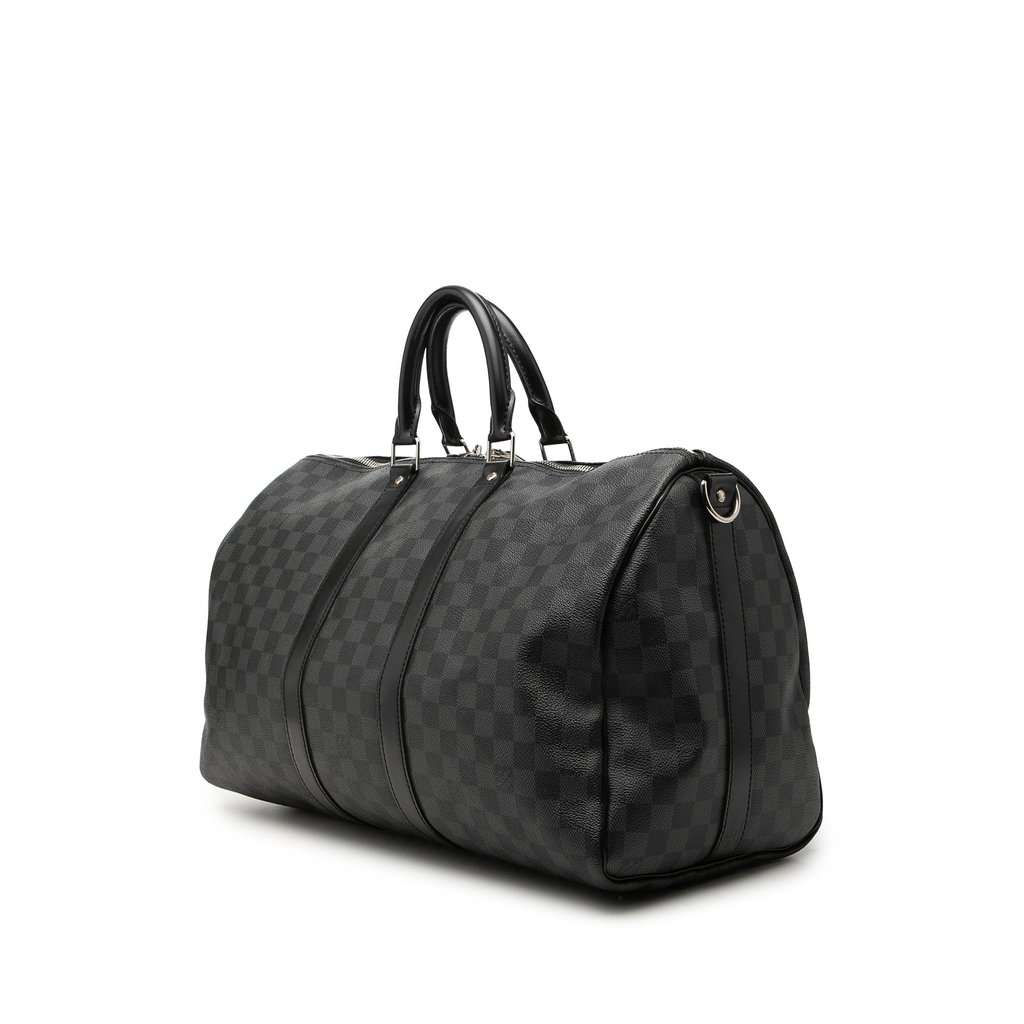 Louis Vuitton Damier Graphite Keepall Bandouliere 45 Black Very good - Back View