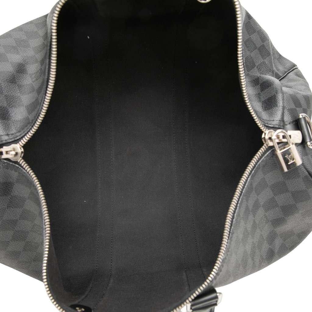 Louis Vuitton Damier Graphite Keepall Bandouliere 45 Black Very good - Model View