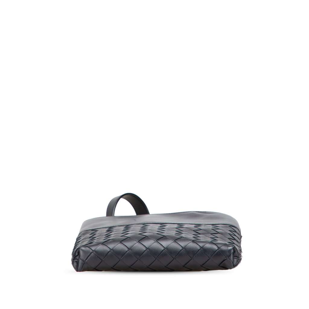 Bottega Veneta Nappa Intrecciato Messenger Bag Black Leather Very good - Inside View