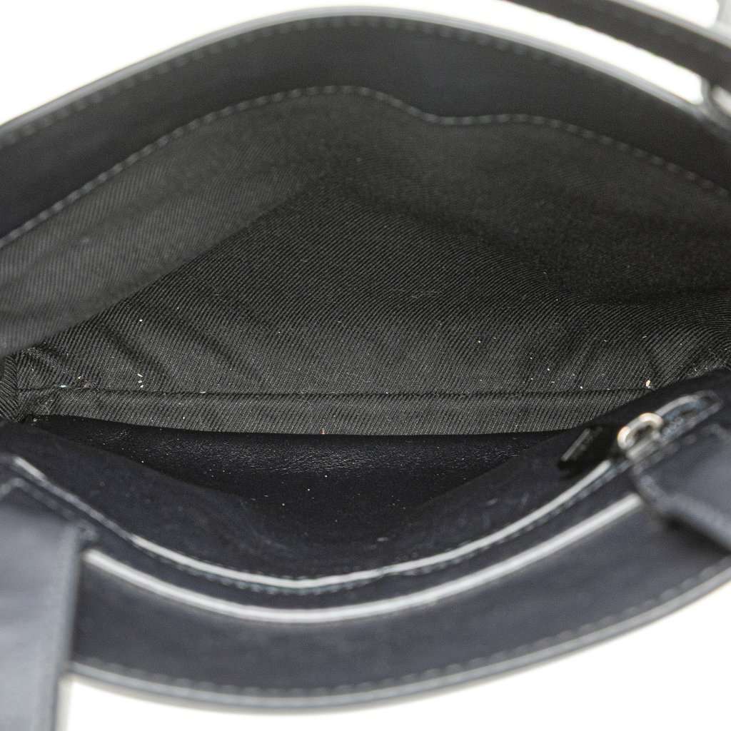 Bottega Veneta Nappa Intrecciato Messenger Bag Black Leather Very good - Model View
