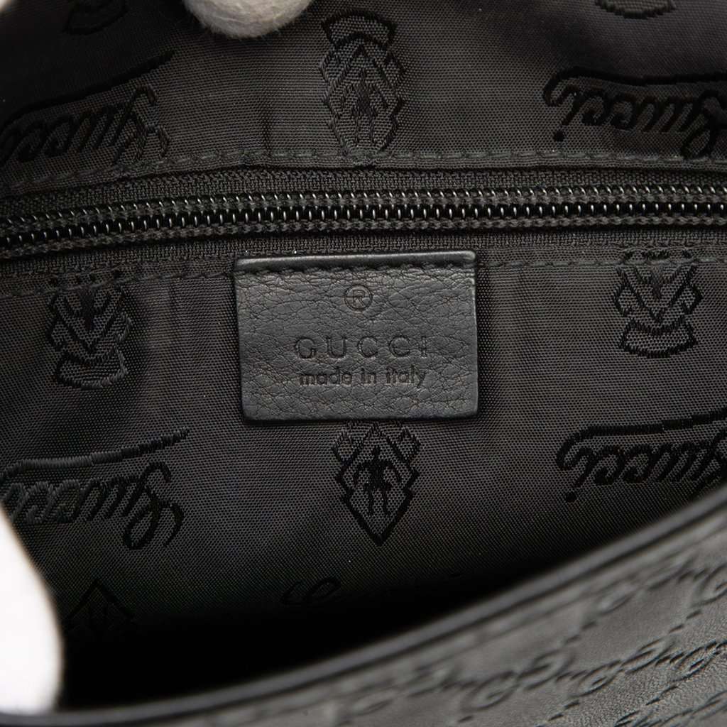 Gucci Guccissima Crossbody Black Leather Good condition - Box View
