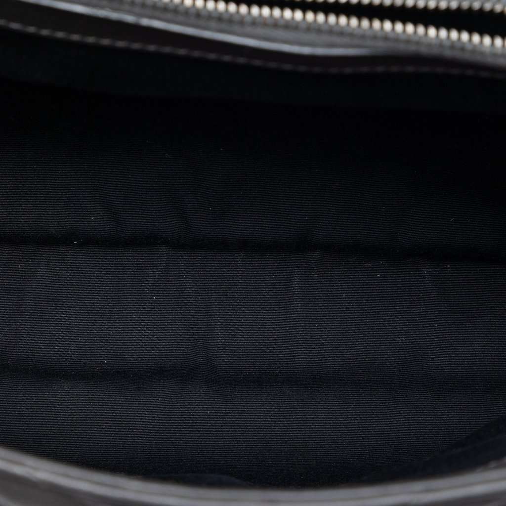 Saint Laurent Large Chevron Sheepskin Monogram College Satchel Brown Leather Very good condition - Model View