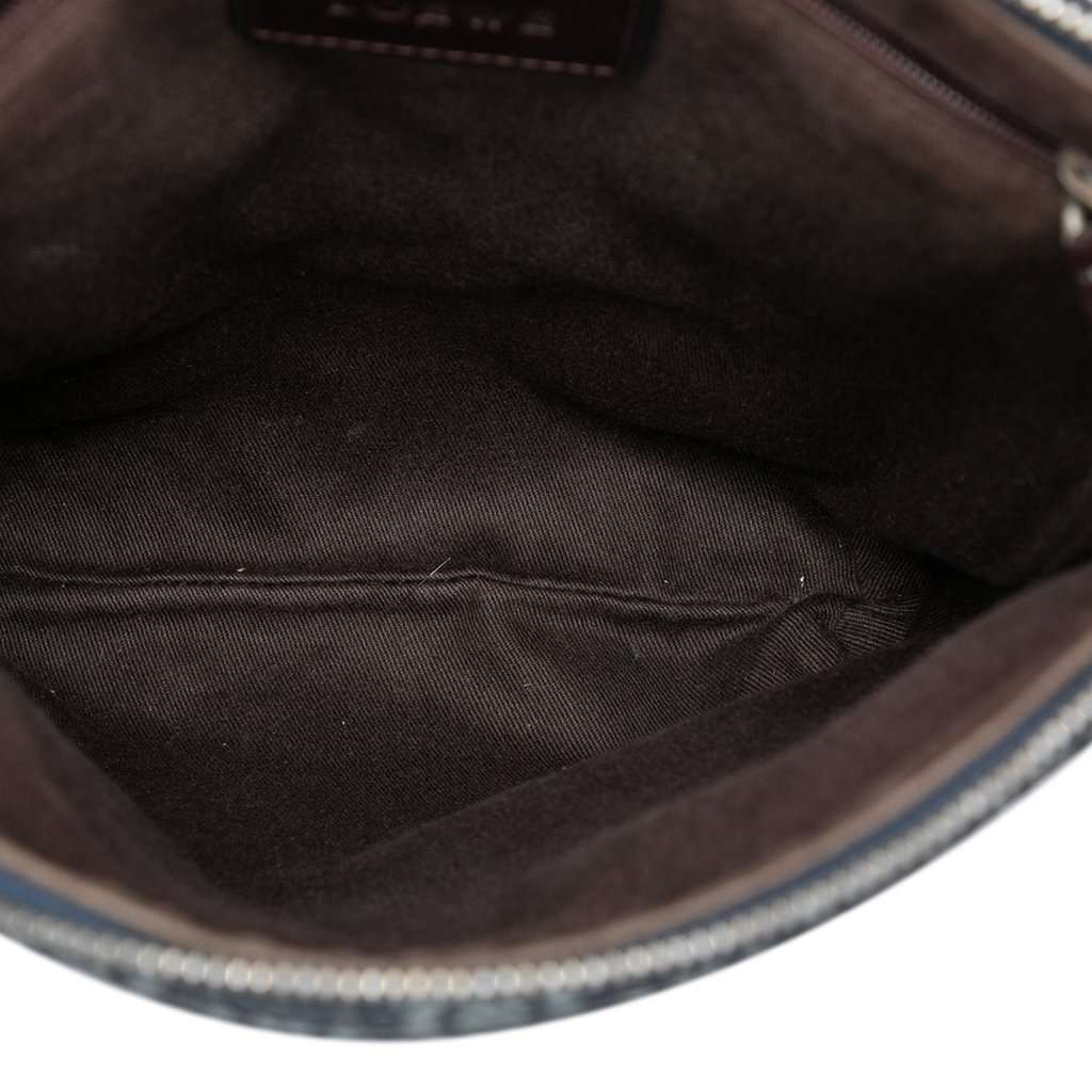 LOEWE Anagram Coated Canvas Crossbody Blue Very good condition - Model View