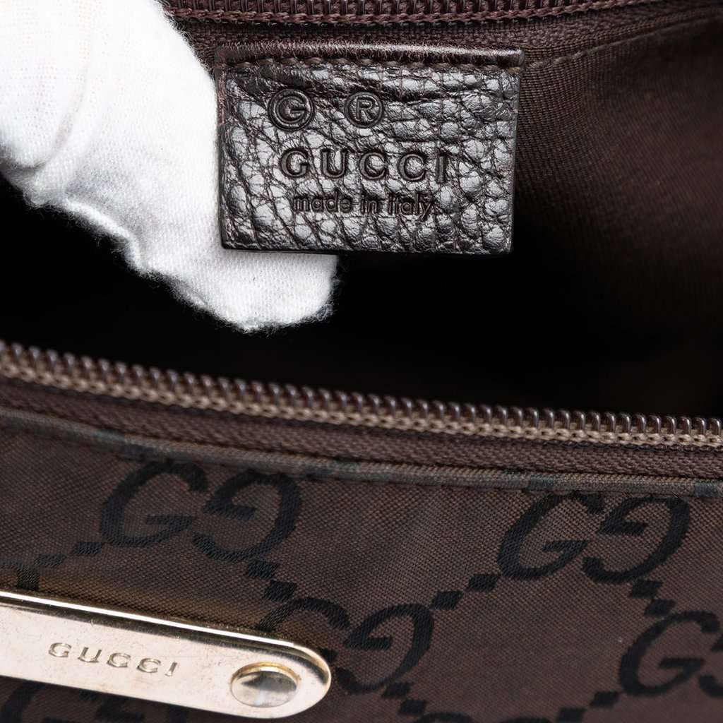 Gucci GG Nylon Crossbody Brown Very good condition - Box View