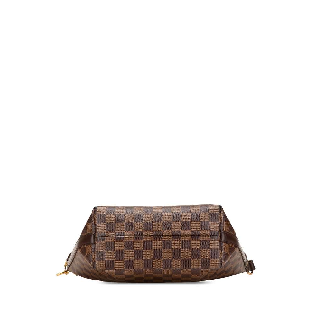 Louis Vuitton Damier Ebene Illovo MM Brown Canvas Good - Inside View