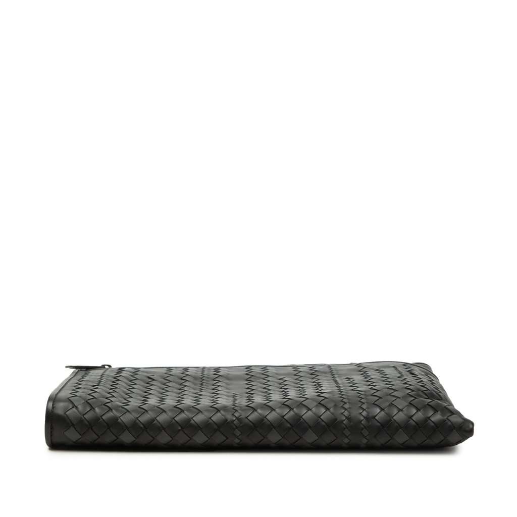 Bottega Veneta Bicolor Nappa Intrecciato Clutch Black Leather Very good condition - Inside View