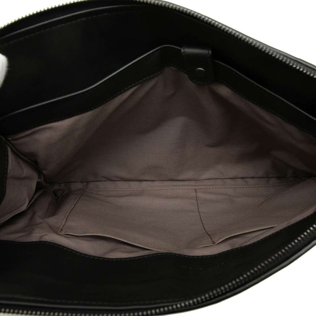 Bottega Veneta Bicolor Nappa Intrecciato Clutch Black Leather Very good condition - Model View