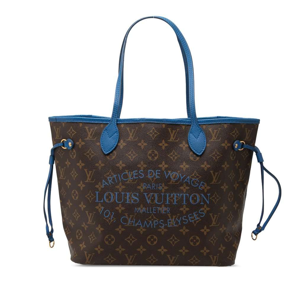 Louis Vuitton Monogram Ikat Neverfull MM Brown Very good - Front View