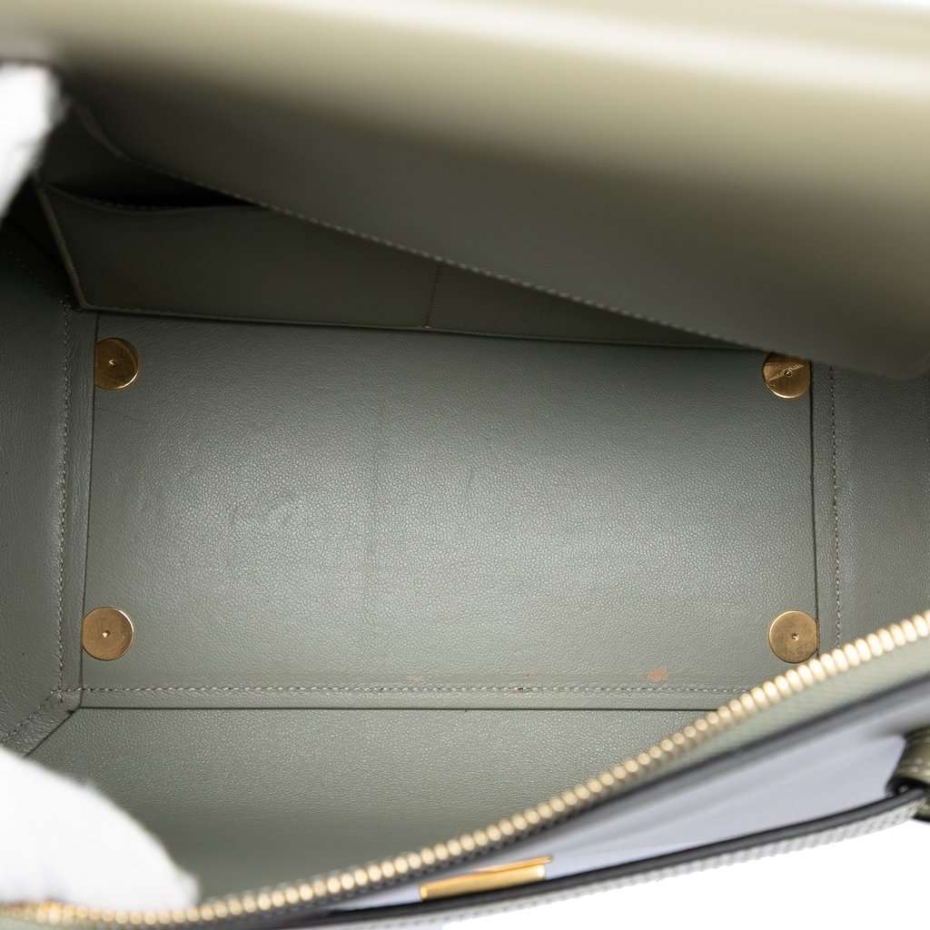 Celine Mini Smooth Calfskin Belt Bag Grey Leather Very good condition - Model View
