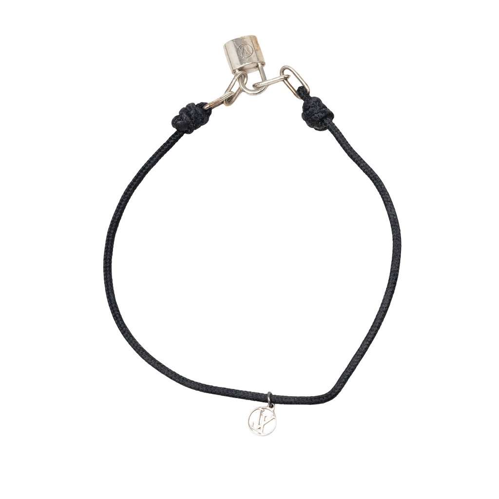 Louis Vuitton Unicef Sterling Silver and Cord Lockit Bracelet Silver Metal Very good condition - Inside View
