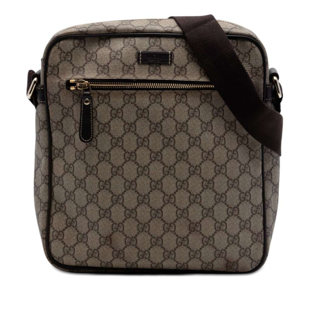 Gucci GG Supreme Crossbody Beige Very good condition - Front View