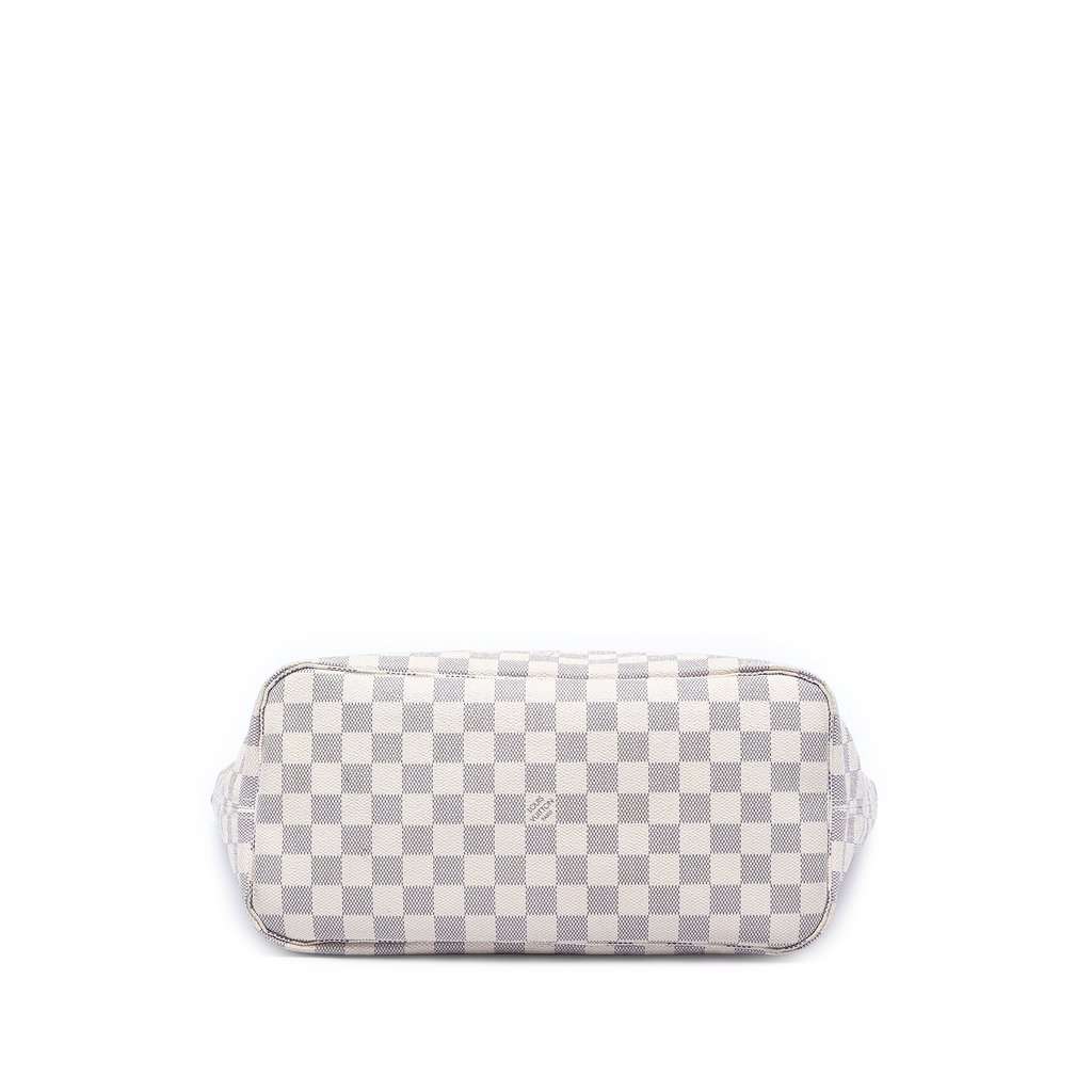 Louis Vuitton Damier Azur Neverfull MM White Very good condition - Inside View