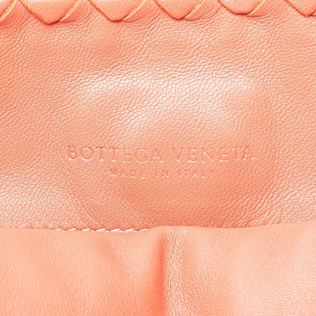 Bottega Veneta Leather Intrecciato Flap Satchel Orange Leather Very good - Box View