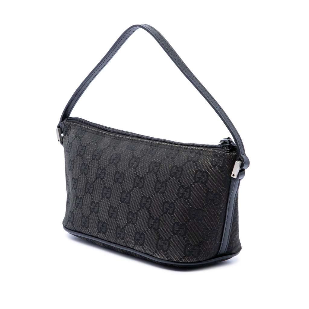 Gucci GG Canvas Boat Black Very good - Back View