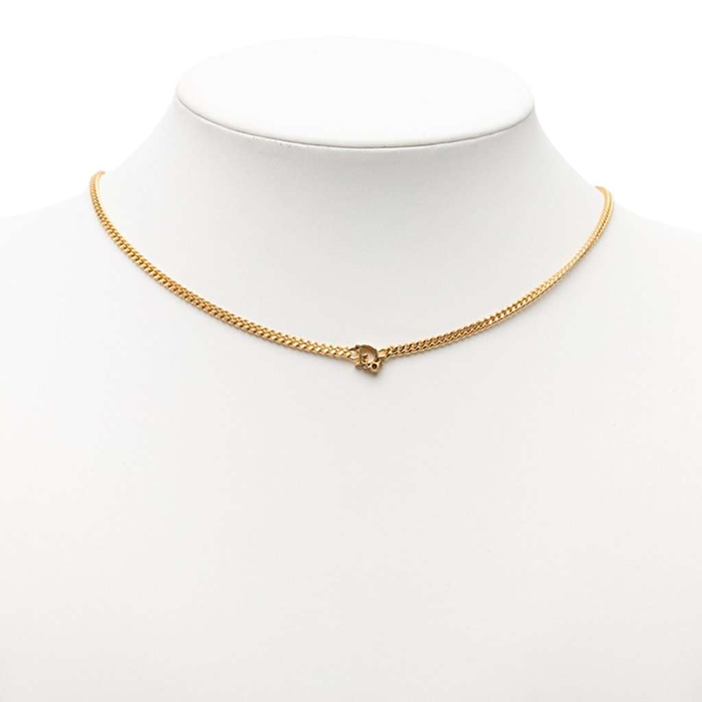 Dior Gold Plated Logo Pendant Necklace Gold Metal Very good condition - Box View