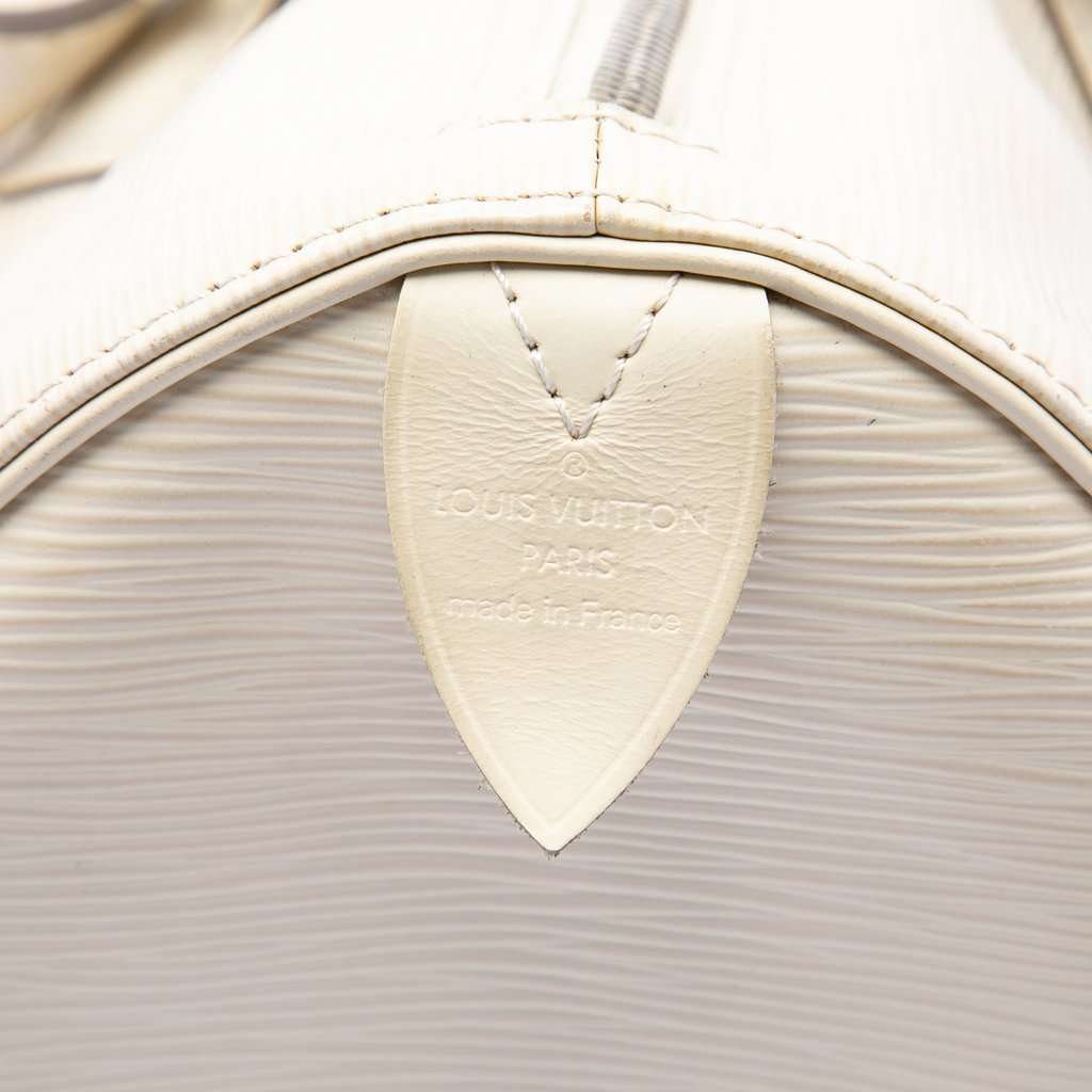 Louis Vuitton Epi Speedy 35 White Leather Very good - Box View