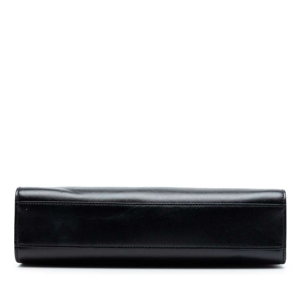 Saint Laurent Medium Smooth Calfskin Manhattan Shoulder Bag Black Leather Very good condition - Inside View