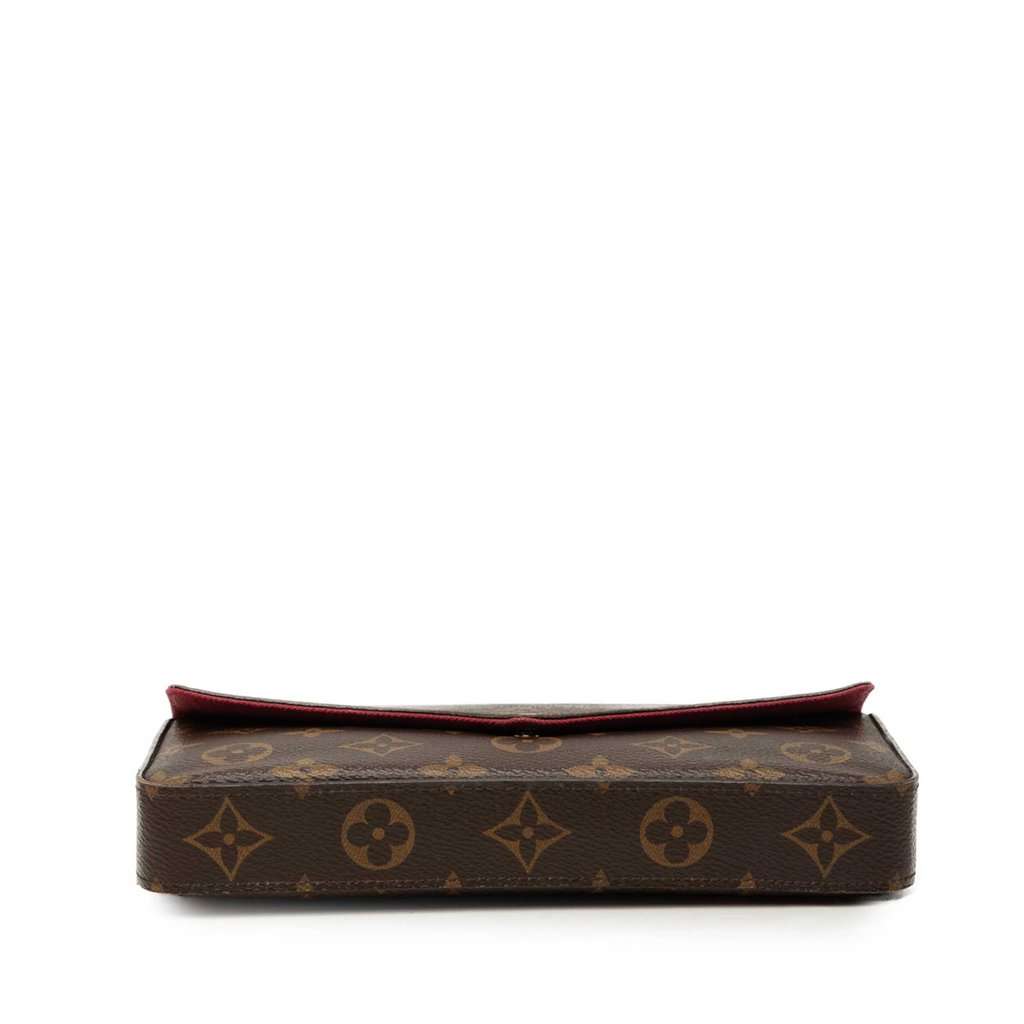 Louis Vuitton Monogram Pochette Felicie Brown Good - Inside View