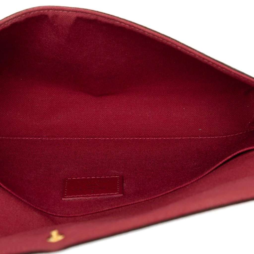 Louis Vuitton Monogram Pochette Felicie Brown Good - Model View
