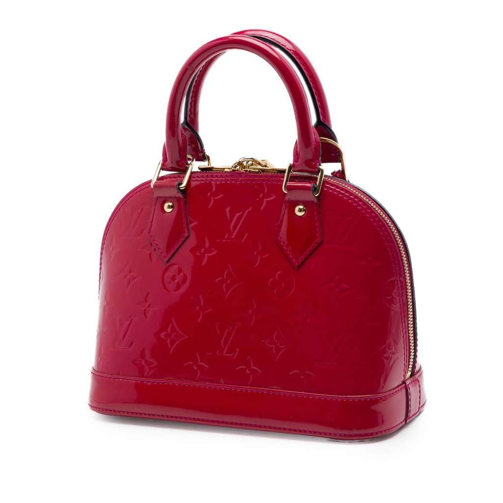Louis Vuitton Monogram Vernis Alma BB Red Leather Very good condition - Back View