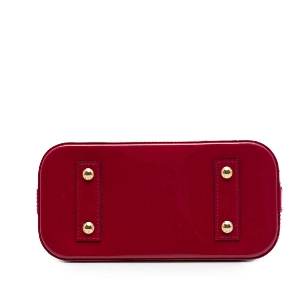 Louis Vuitton Monogram Vernis Alma BB Red Leather Very good condition - Inside View