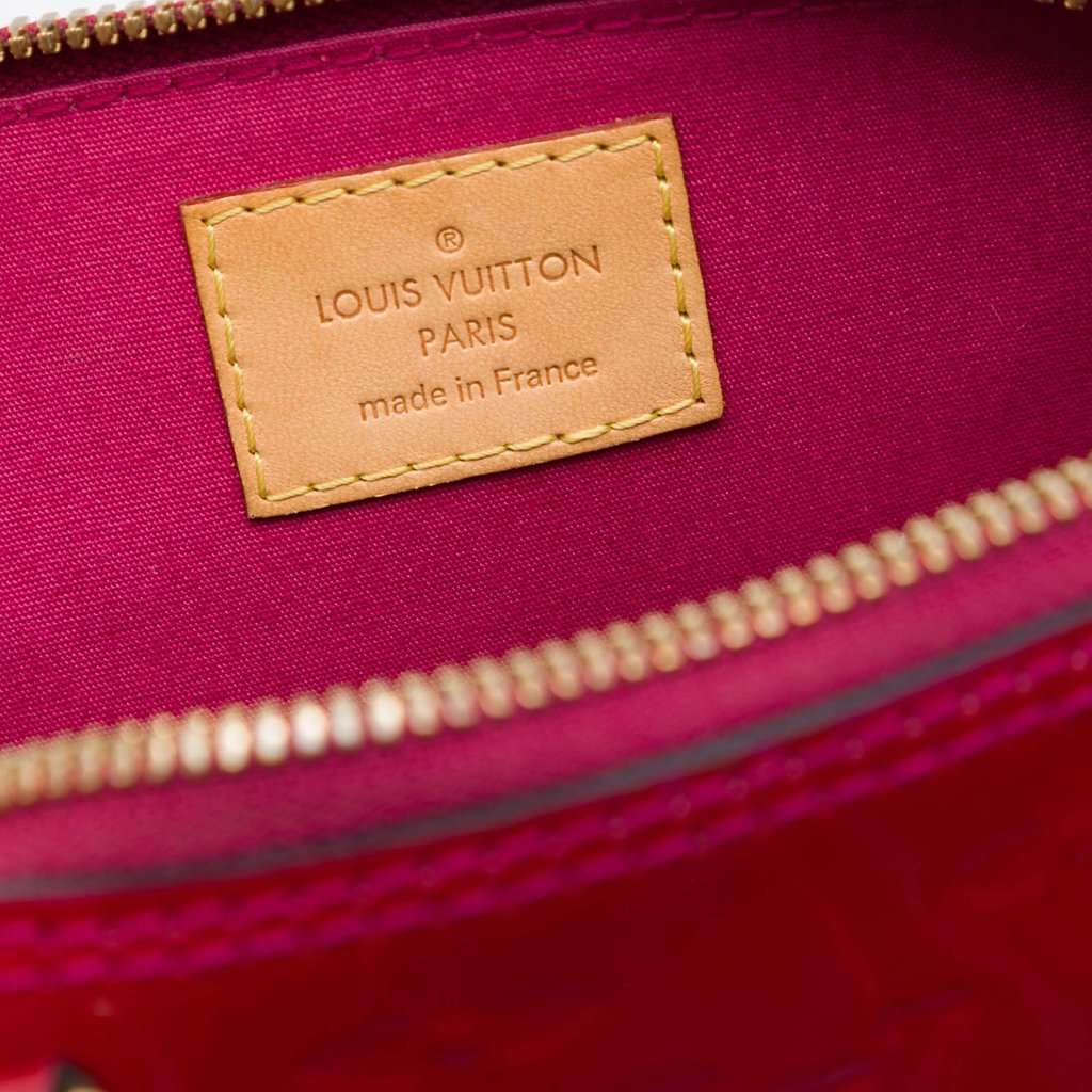 Louis Vuitton Monogram Vernis Alma BB Red Leather Very good condition - Box View