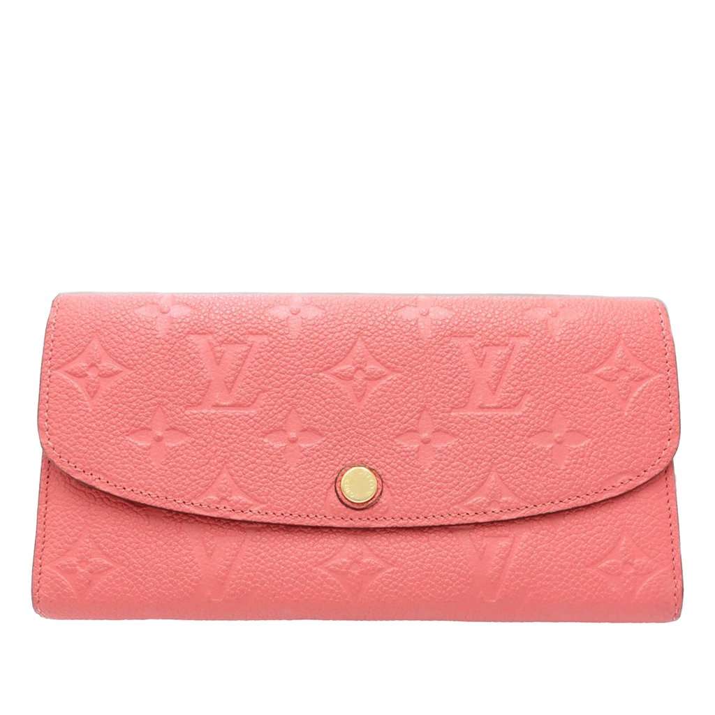 Louis Vuitton Monogram Empreinte Emilie Wallet Pink Leather Very good condition - Front View