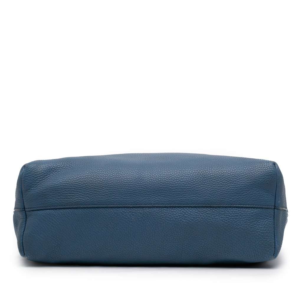 Prada Vitello Daino Open Convertible Tote Blue Leather Very good condition - Inside View