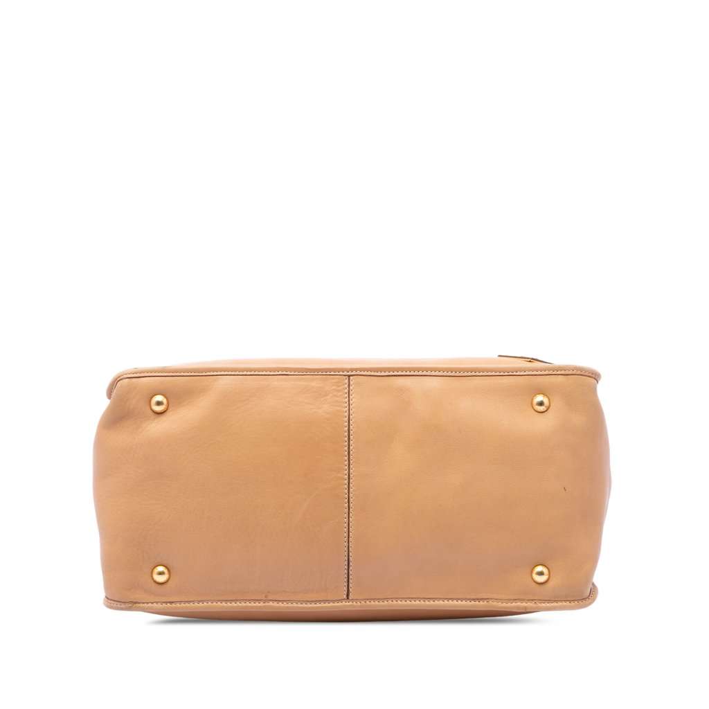 Prada Soft Calf Satchel Brown Leather Very good - Inside View