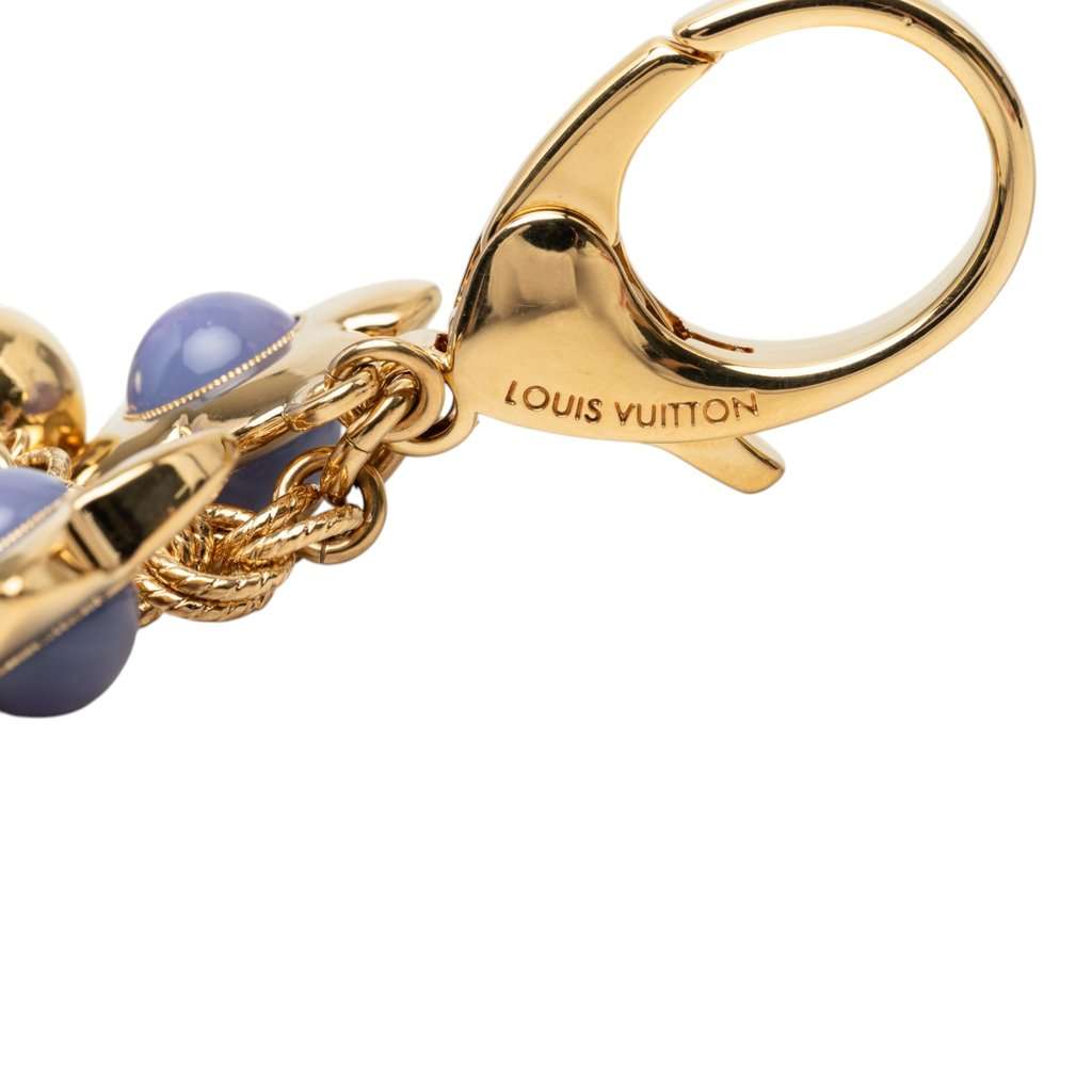 Louis Vuitton Gold Plated Bijoux Sac Tresor Bag Charm and Key Chain Gold Metal Very good - Inside View