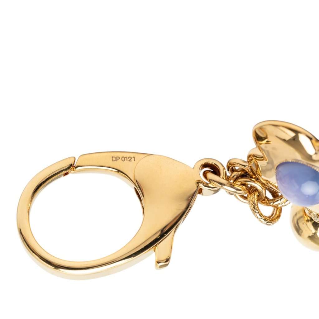 Louis Vuitton Gold Plated Bijoux Sac Tresor Bag Charm and Key Chain Gold Metal Very good - Model View