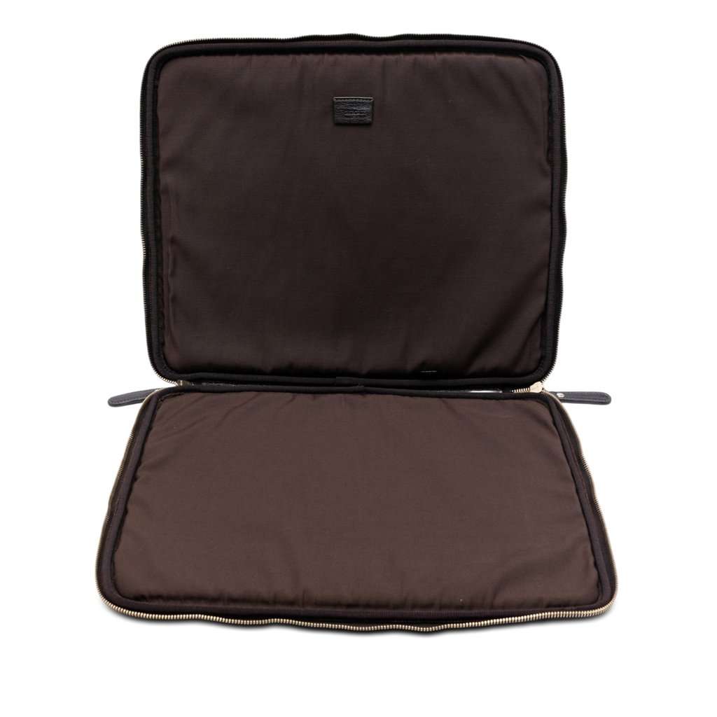 Gucci Guccissima Laptop Case Black Leather Very good condition - Model View
