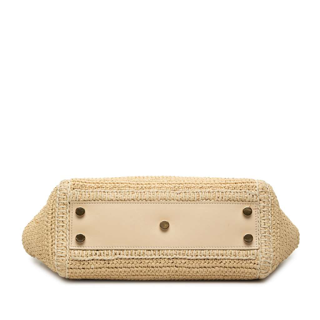 Saint Laurent Baby Raffia Monogram Downtown Cabas Beige Very good condition - Inside View