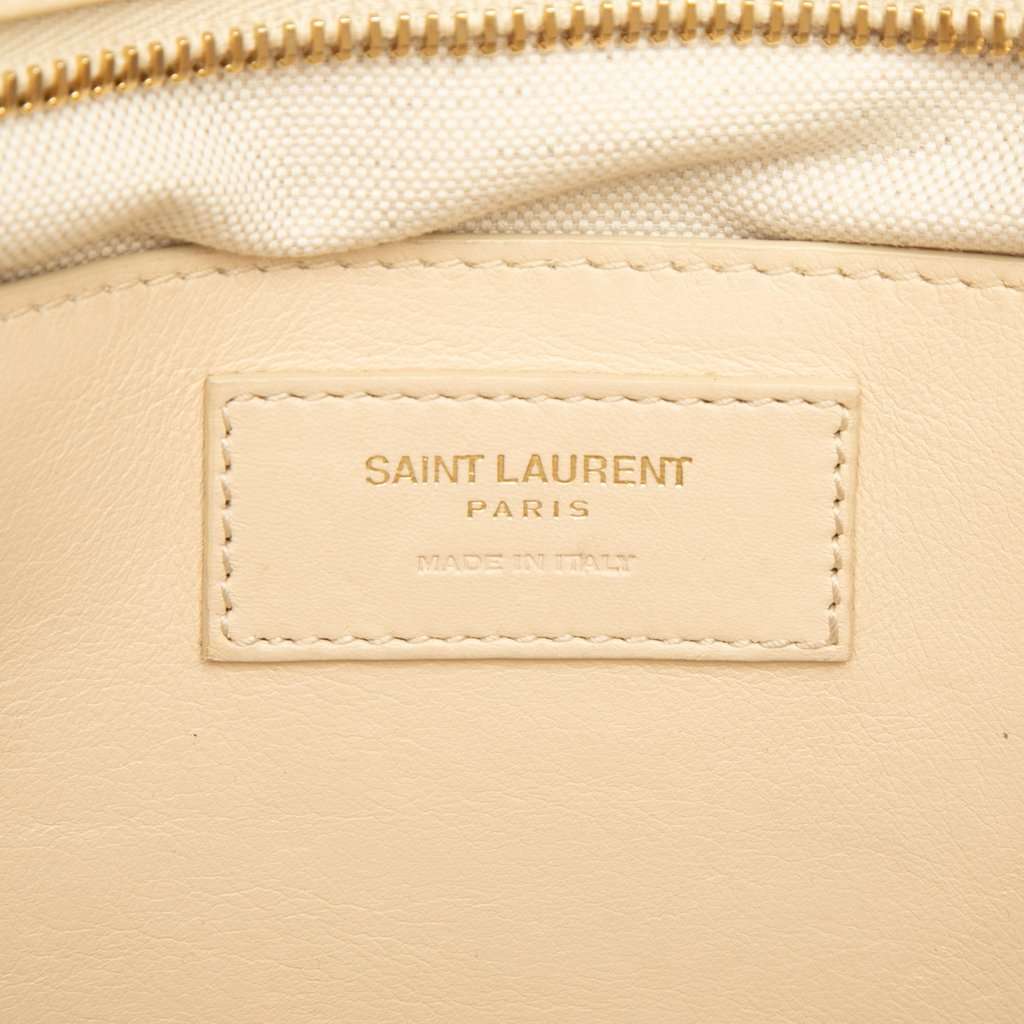 Saint Laurent Baby Raffia Monogram Downtown Cabas Beige Very good condition - Box View