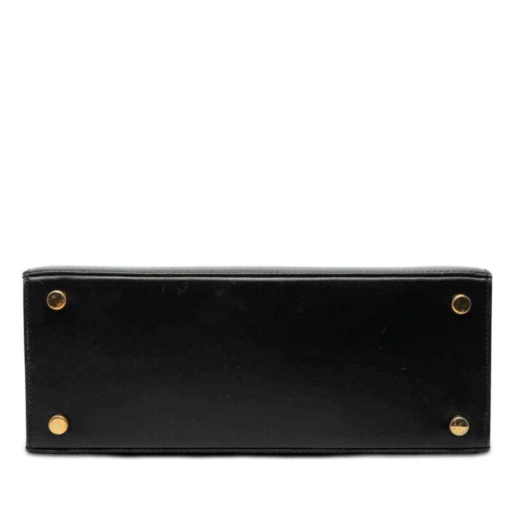 Ferragamo Leather Vara Bow Satchel Black Leather Very good - Inside View
