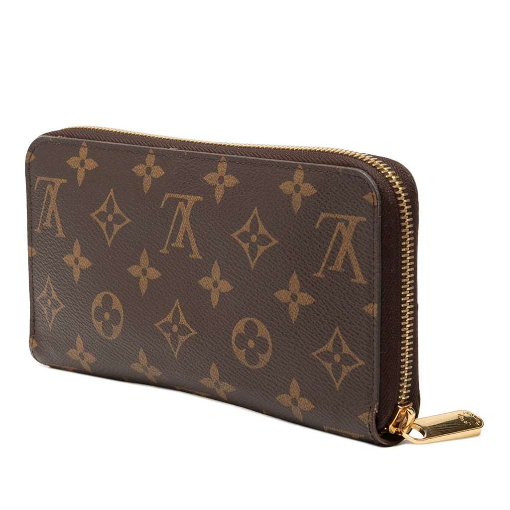 Louis Vuitton Monogram Zippy Long Wallet Brown Very good condition - Back View