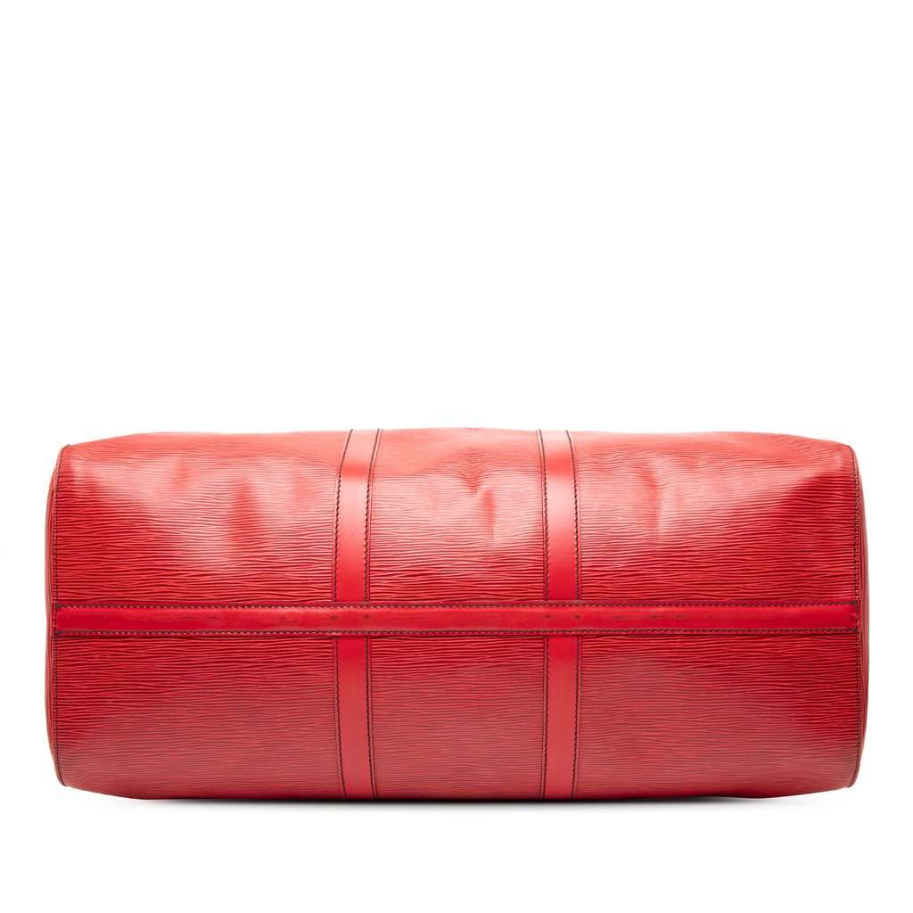Louis Vuitton Epi Keepall 50 Red Leather Good condition - Inside View