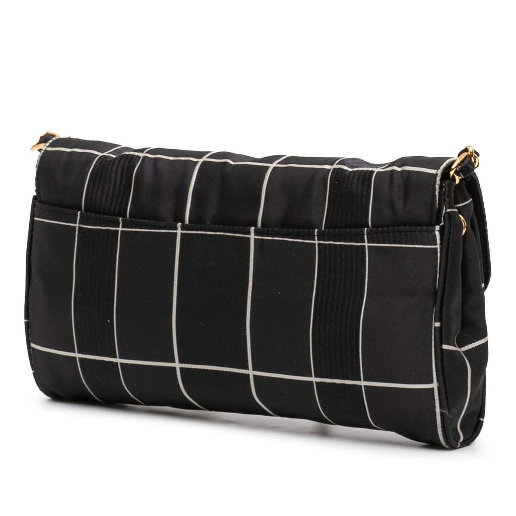 Prada Tessuto Chain Crossbody Black Very good - Back View