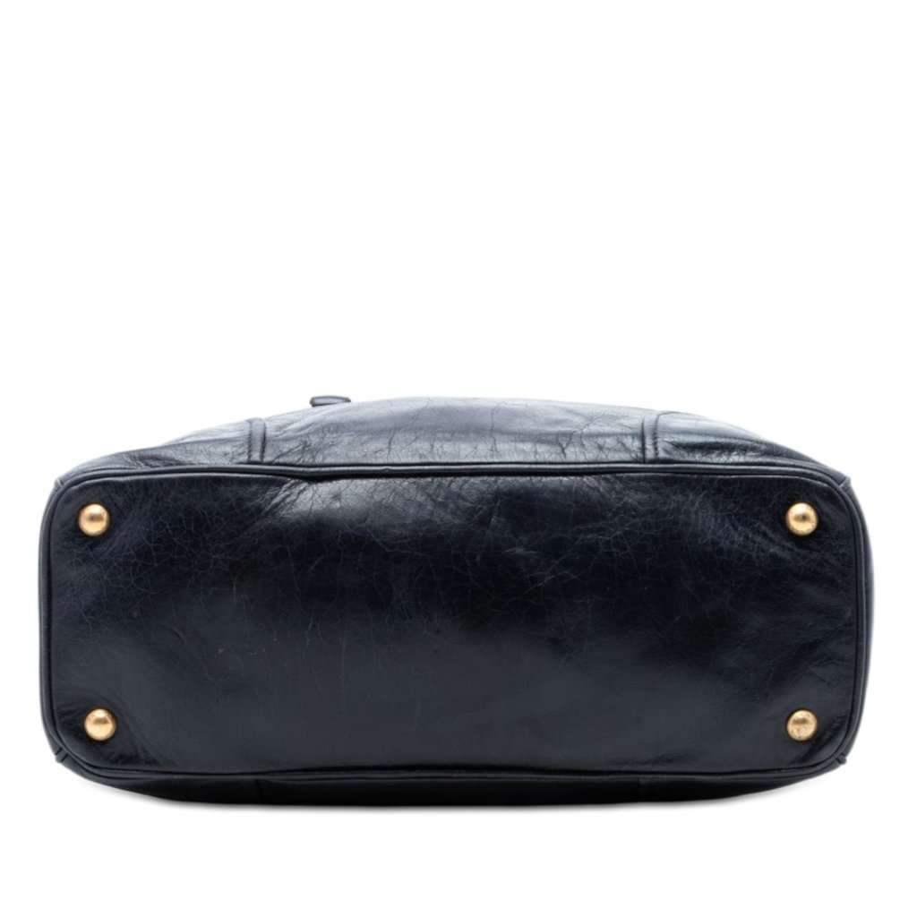 Prada Vitello Shine Open Convertible Tote Black Leather Very good condition - Inside View