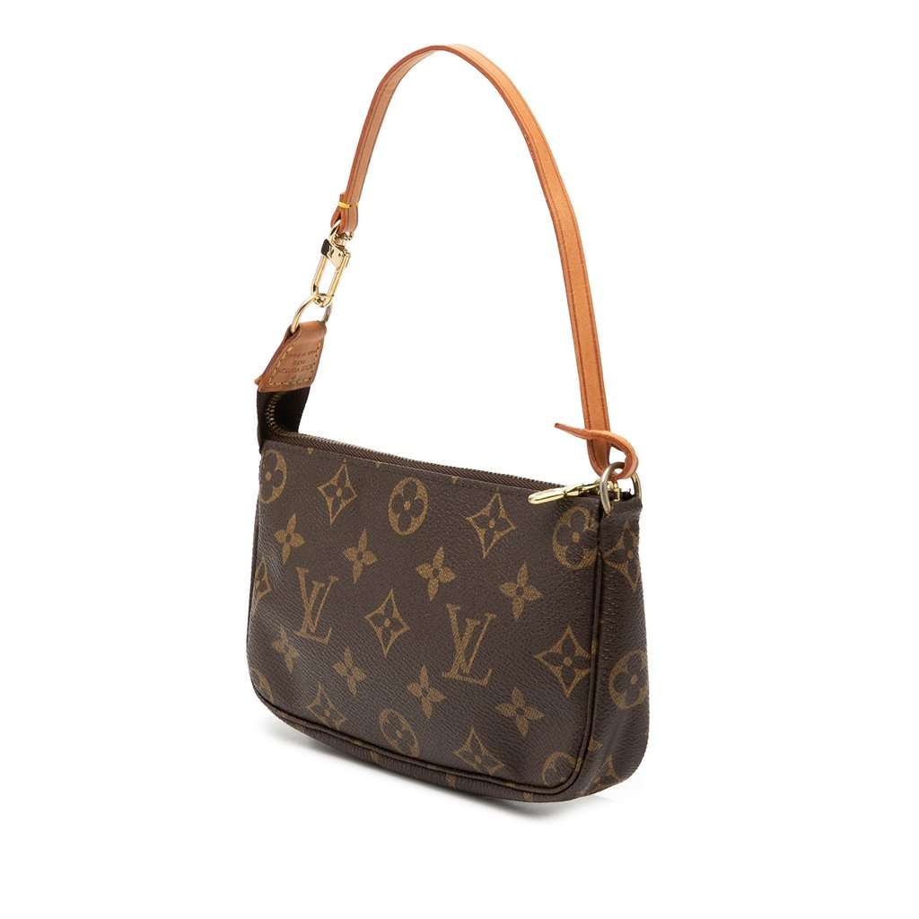 Louis Vuitton Monogram Mini Pochette Accessoires Brown Very good condition - Back View