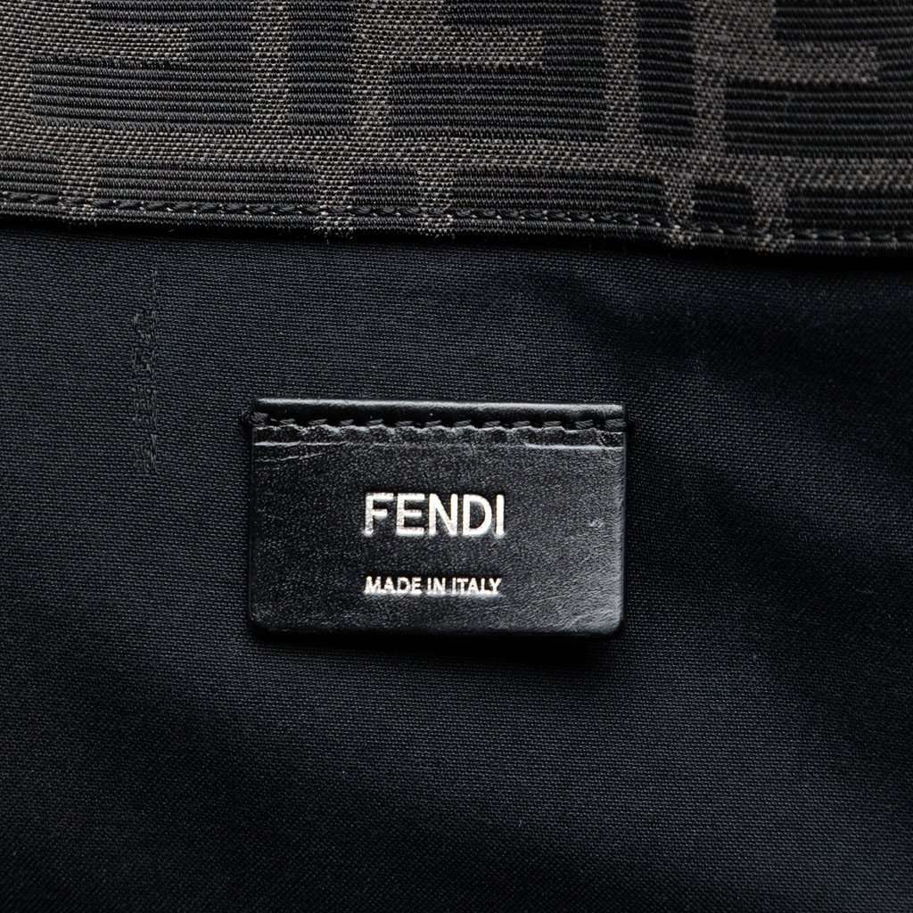 Fendi Large Zucca Jacquard Shopper Tote Black Very good - Box View