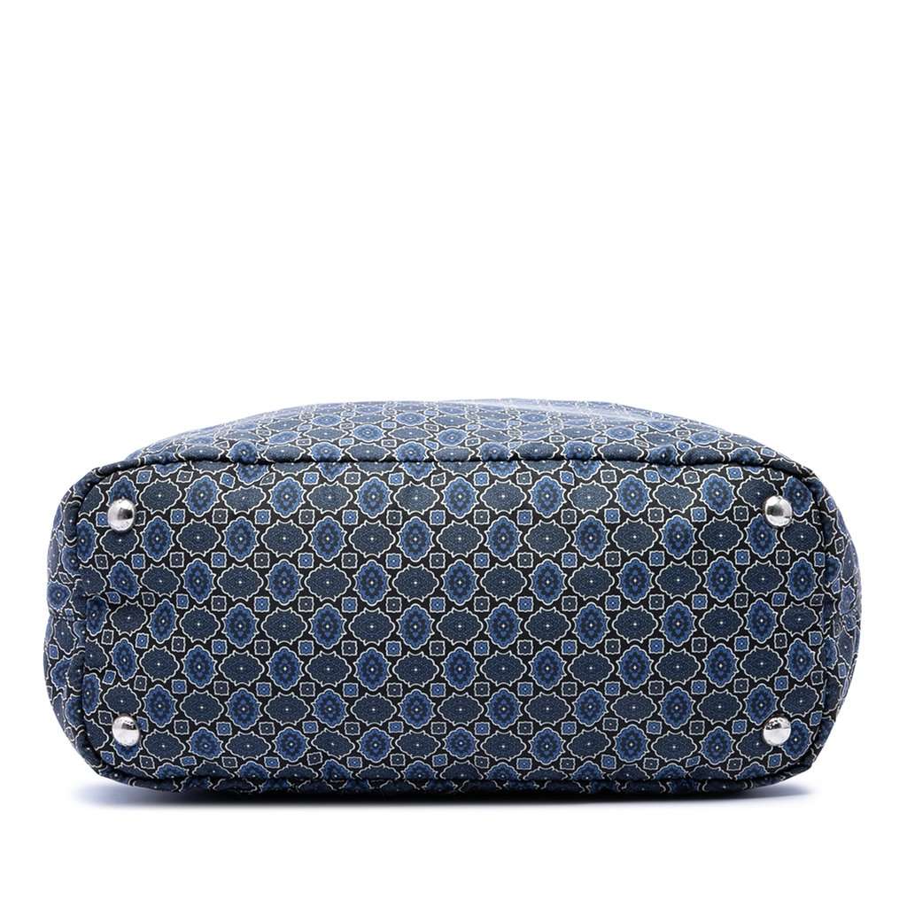 Prada Tessuto Floral Stampato Satchel Blue Very good condition - Inside View