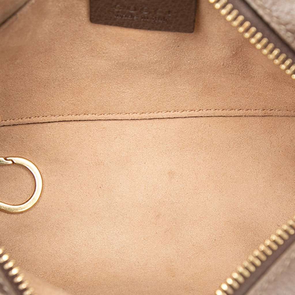 Gucci Mini GG Supreme Web Ophidia Crossbody Beige Very good - Model View