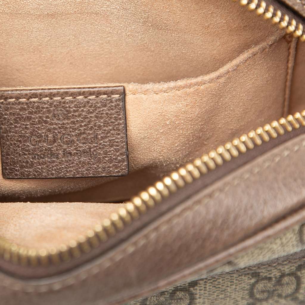 Gucci Mini GG Supreme Web Ophidia Crossbody Beige Very good - Box View