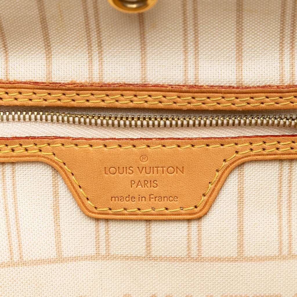 Louis Vuitton Damier Azur Neverfull PM White Very good condition - Box View