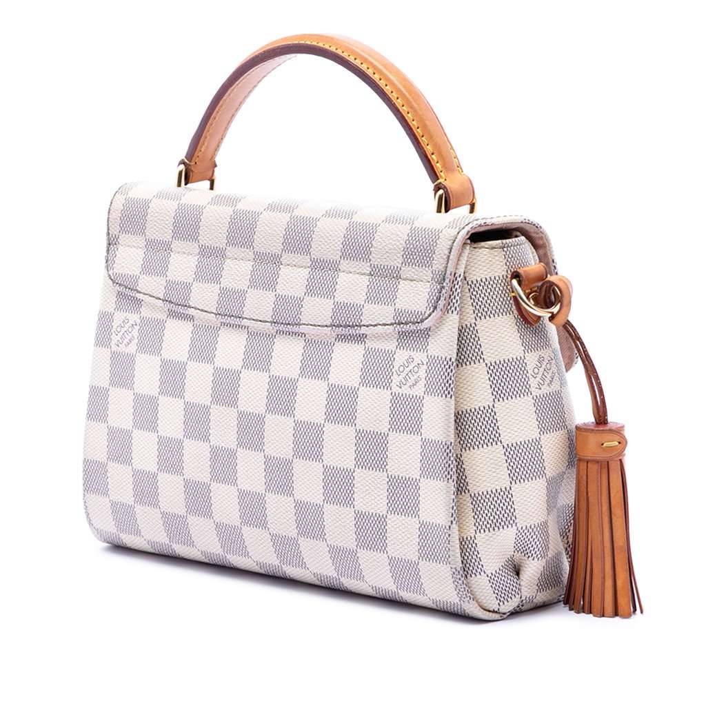 Louis Vuitton Damier Azur Croisette White Very good condition - Back View